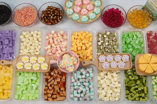Ly trà sữa trân châu đường đen thành phẩm
